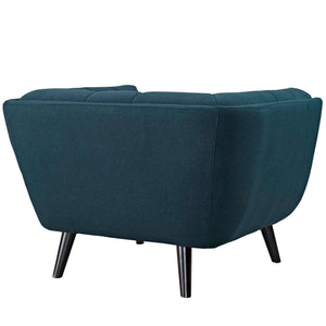 ModwayModway Bestow 2 Piece Upholstered Fabric Armchair Set EEI-2982 EEI-2982-BLU-SET- BetterPatio.com