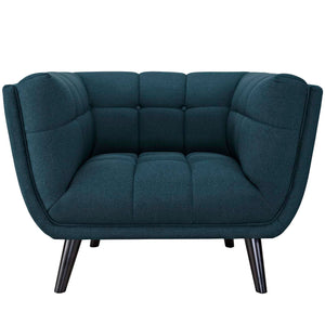 ModwayModway Bestow 2 Piece Upholstered Fabric Armchair Set EEI-2982 EEI-2982-BLU-SET- BetterPatio.com