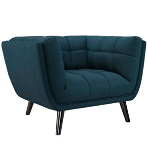 ModwayModway Bestow 2 Piece Upholstered Fabric Armchair Set EEI-2982 EEI-2982-BLU-SET- BetterPatio.com