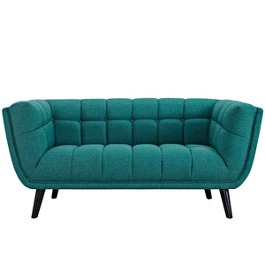 ModwayModway Bestow 2 Piece Upholstered Fabric Sofa and Loveseat Set EEI-2975 EEI-2975-TEA-SET- BetterPatio.com