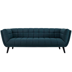 ModwayModway Bestow 3 Piece Upholstered Fabric Sofa and Armchair Set EEI-2977 EEI-2977-BLU-SET- BetterPatio.com