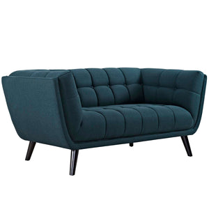 ModwayModway Bestow 3 Piece Upholstered Fabric Sofa Loveseat and Armchair Set EEI-2974 EEI-2974-BLU-SET- BetterPatio.com