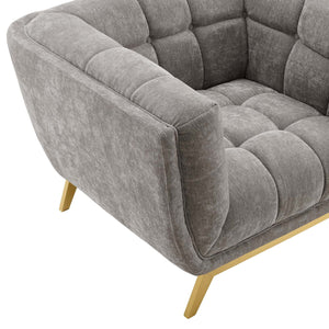 ModwayModway Bestow Crushed Performance Velvet Armchair EEI-4412 EEI-4412-LGR- BetterPatio.com