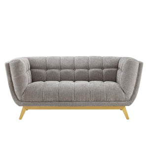 ModwayModway Bestow Crushed Performance Velvet Loveseat EEI-4411 EEI-4411-LGR- BetterPatio.com