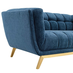 ModwayModway Bestow Crushed Performance Velvet Loveseat EEI-4411 EEI-4411-NAV- BetterPatio.com