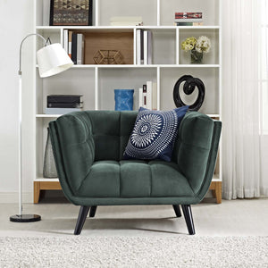 ModwayModway Bestow Performance Velvet Armchair EEI-2733 EEI-2733-GRN- BetterPatio.com