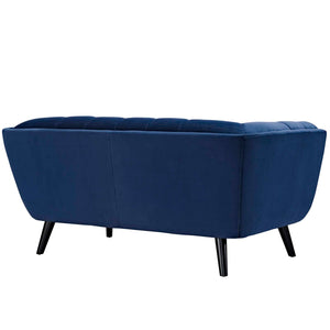 ModwayModway Bestow Performance Velvet Loveseat EEI-2535 EEI-2535-NAV- BetterPatio.com