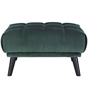 ModwayModway Bestow Performance Velvet Ottoman EEI-2735 EEI-2735-GRN- BetterPatio.com