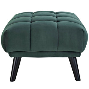 ModwayModway Bestow Performance Velvet Ottoman EEI-2735 EEI-2735-GRN- BetterPatio.com