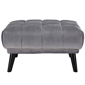 ModwayModway Bestow Performance Velvet Ottoman EEI-2735 EEI-2735-GRY- BetterPatio.com