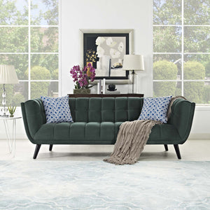 ModwayModway Bestow Performance Velvet Sofa EEI-2731 EEI-2731-GRN- BetterPatio.com