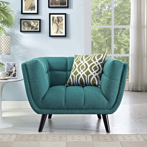 ModwayModway Bestow Upholstered Fabric Armchair EEI-2732 EEI-2732-TEA- BetterPatio.com