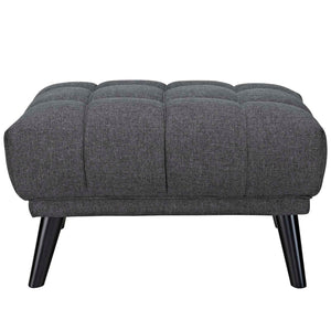 ModwayModway Bestow Upholstered Fabric Ottoman EEI-2734 EEI-2734-GRY- BetterPatio.com