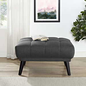 ModwayModway Bestow Upholstered Fabric Ottoman EEI-2734 EEI-2734-GRY- BetterPatio.com