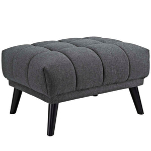 ModwayModway Bestow Upholstered Fabric Ottoman EEI-2734 EEI-2734-GRY- BetterPatio.com