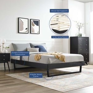 ModwayModway Billie Full Wood Platform Bed Frame MOD-6213 MOD-6213-BLK- BetterPatio.com