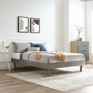 ModwayModway Billie Full Wood Platform Bed Frame MOD-6213 MOD-6213-GRY- BetterPatio.com