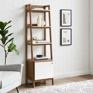 ModwayModway Bixby 21" Bookshelf EEI-4655 EEI-4655-WAL-WHI- BetterPatio.com