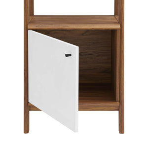 ModwayModway Bixby 21" Bookshelf EEI-4655 EEI-4655-WAL-WHI- BetterPatio.com