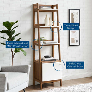 ModwayModway Bixby 21" Bookshelf EEI-4655 EEI-4655-WAL-WHI- BetterPatio.com