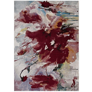 ModwayModway Blume Abstract Floral 4x6 Area Rug R-1090-46 R-1090A-46- BetterPatio.com