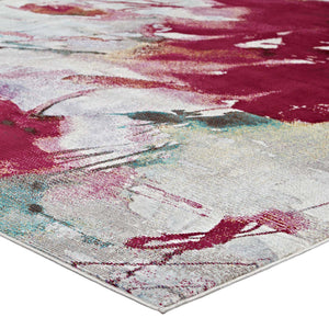 ModwayModway Blume Abstract Floral 4x6 Area Rug R-1090-46 R-1090A-46- BetterPatio.com