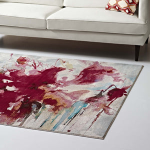 ModwayModway Blume Abstract Floral 4x6 Area Rug R-1090-46 R-1090A-46- BetterPatio.com