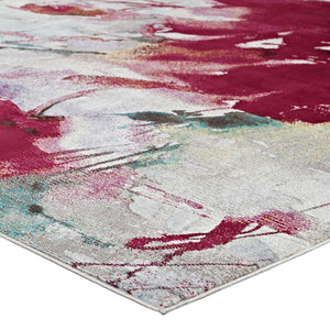 ModwayModway Blume Abstract Floral 8x10 Area Rug R-1090-810 R-1090A-810- BetterPatio.com