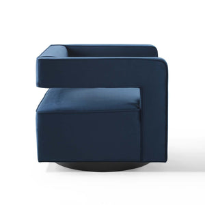 ModwayModway Booth Performance Velvet Swivel Armchair EEI-3948 EEI-3948-MID- BetterPatio.com