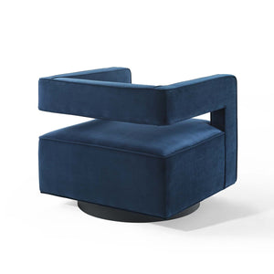 ModwayModway Booth Performance Velvet Swivel Armchair EEI-3948 EEI-3948-MID- BetterPatio.com