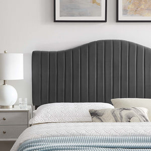 ModwayModway Brielle Channel Tufted Performance Velvet Full/Queen Headboard MOD-6559 MOD-6559-CHA- BetterPatio.com