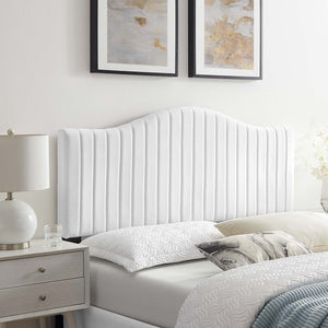 ModwayModway Brielle Channel Tufted Performance Velvet Full/Queen Headboard MOD-6559 MOD-6559-WHI- BetterPatio.com