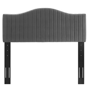 ModwayModway Brielle Channel Tufted Performance Velvet King/California King Headboard MOD-6560 MOD-6560-CHA- BetterPatio.com