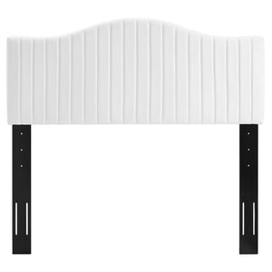 ModwayModway Brielle Channel Tufted Performance Velvet King/California King Headboard MOD-6560 MOD-6560-WHI- BetterPatio.com