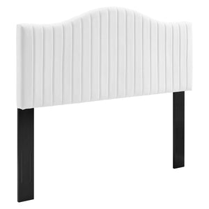 ModwayModway Brielle Channel Tufted Performance Velvet King/California King Headboard MOD-6560 MOD-6560-WHI- BetterPatio.com