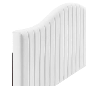 ModwayModway Brielle Channel Tufted Performance Velvet King/California King Headboard MOD-6560 MOD-6560-WHI- BetterPatio.com