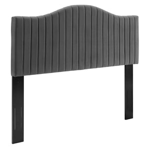 ModwayModway Brielle Channel Tufted Performance Velvet Twin Headboard MOD-6558 MOD-6558-CHA- BetterPatio.com