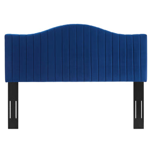 ModwayModway Brielle Channel Tufted Performance Velvet Twin Headboard MOD-6558 MOD-6558-NAV- BetterPatio.com