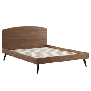 ModwayModway Bronwen King Wood Platform Bed MOD-6255 MOD-6255-WAL- BetterPatio.com