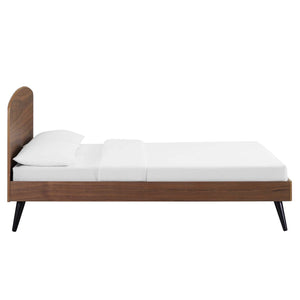 ModwayModway Bronwen King Wood Platform Bed MOD-6255 MOD-6255-WAL- BetterPatio.com