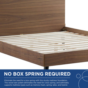 ModwayModway Bronwen King Wood Platform Bed MOD-6255 MOD-6255-WAL- BetterPatio.com