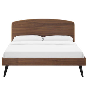 ModwayModway Bronwen King Wood Platform Bed MOD-6255 MOD-6255-WAL- BetterPatio.com