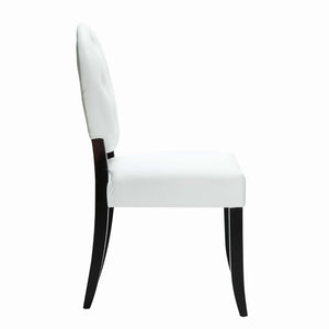 ModwayModway Button Dining Chairs Set of 2 EEI-912 EEI-912-WHI- BetterPatio.com