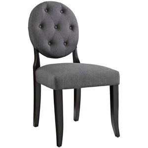 ModwayModway Button Dining Side Chair Upholstered Fabric Set of 2 EEI-3329 EEI-3329-GRY- BetterPatio.com