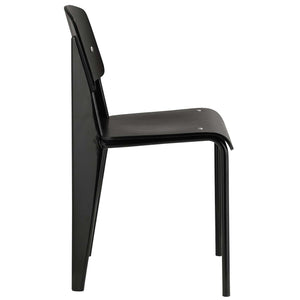 ModwayModway Cabin Dining Side Chair EEI-214 EEI-214-BLK-BLK- BetterPatio.com