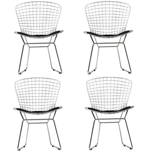 ModwayModway CAD Dining Chairs Set of 4 EEI-926 EEI-926-BLK- BetterPatio.com