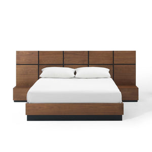 ModwayModway Caima 3 Piece Queen Bedroom Set MOD-6293 MOD-6293-WAL-SET- BetterPatio.com