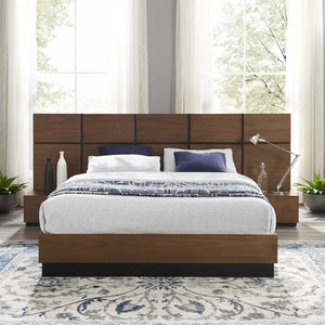 ModwayModway Caima 3 Piece Queen Bedroom Set MOD-6293 MOD-6293-WAL-SET- BetterPatio.com