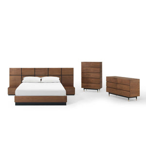 ModwayModway Caima 5-Piece Bedroom Set MOD-6300 MOD-6300-WAL-SET- BetterPatio.com