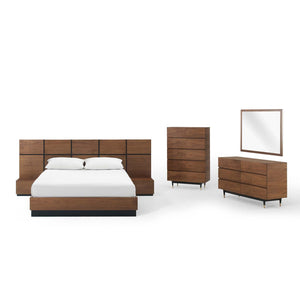 ModwayModway Caima 6-Piece Bedroom Set MOD-6299 MOD-6299-WAL-SET- BetterPatio.com